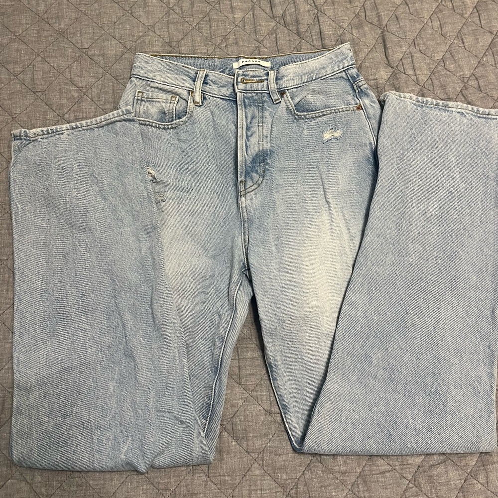Pacsun dad jeans size 25 light wash denim